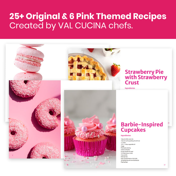 Val Cucina Pink 10-in-1 Retro Air Fryer Toaster Oven