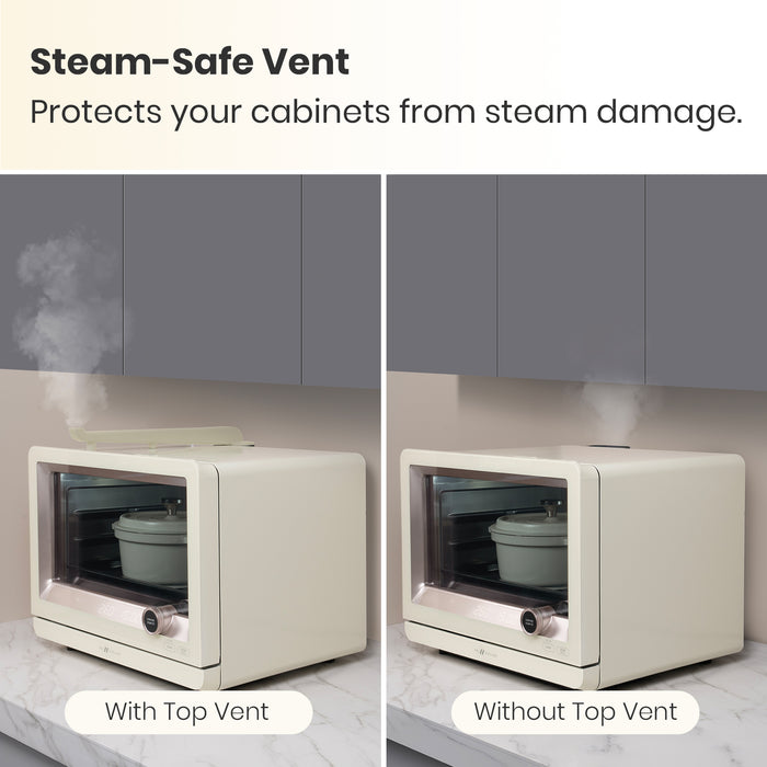 Val Cucina Milan Series 7-in-1 Steam Convection Oven – Cream White Finish