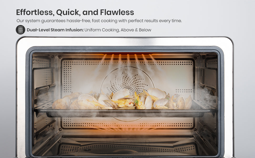 Val Cucina Milan Series 7-in-1 Steam Convection Oven – Cream White Finish