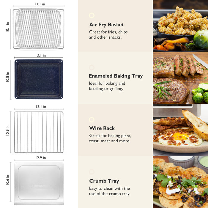 Val Cucina Italia Air Fryer Toaster Oven – 10-in-1 Combo