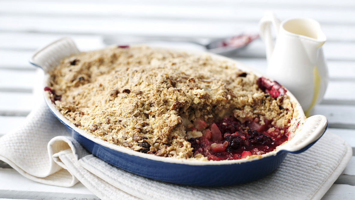 Apple & Blackberry Crumble