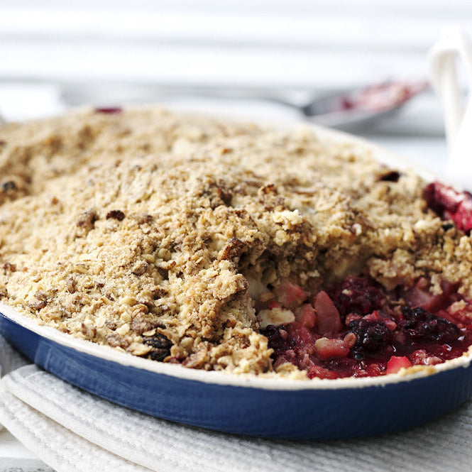 Apple & Blackberry Crumble