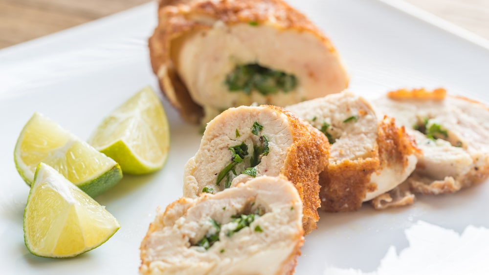 Air-Fried Leg of Chicken Kiev