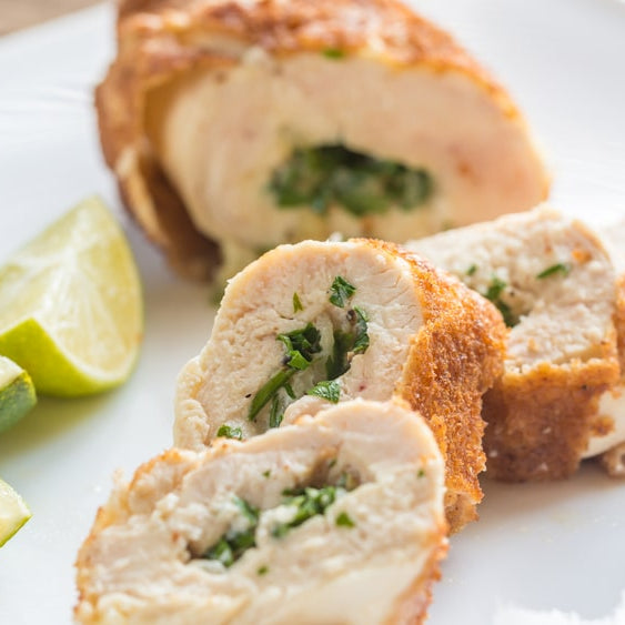 Air-Fried Leg of Chicken Kiev