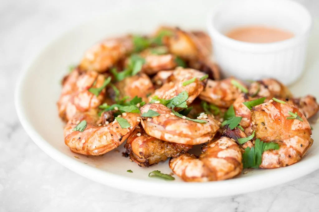 Air-Fried River Prawns & Peanuts