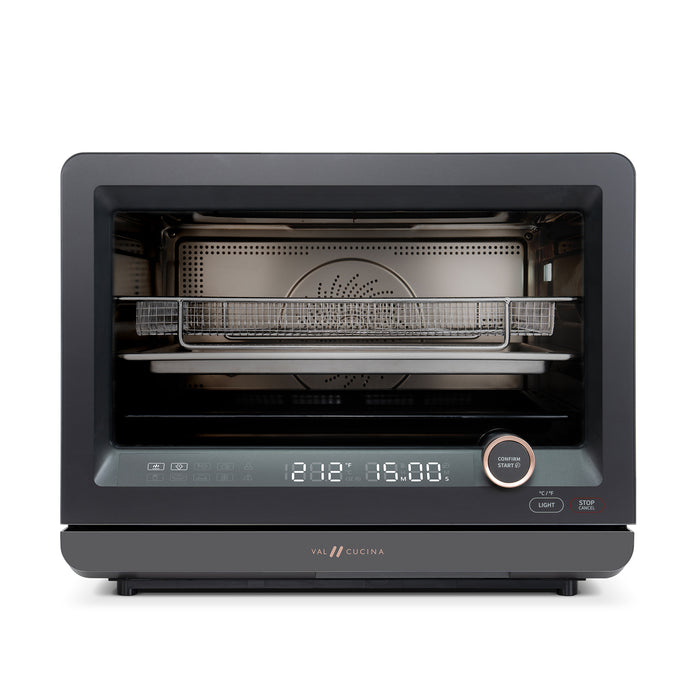 NEW ARRIVAL - VAL CUCINA 7-IN-1 STEAM CONVECTION AIR FRYER OVEN - MATTE BLACK