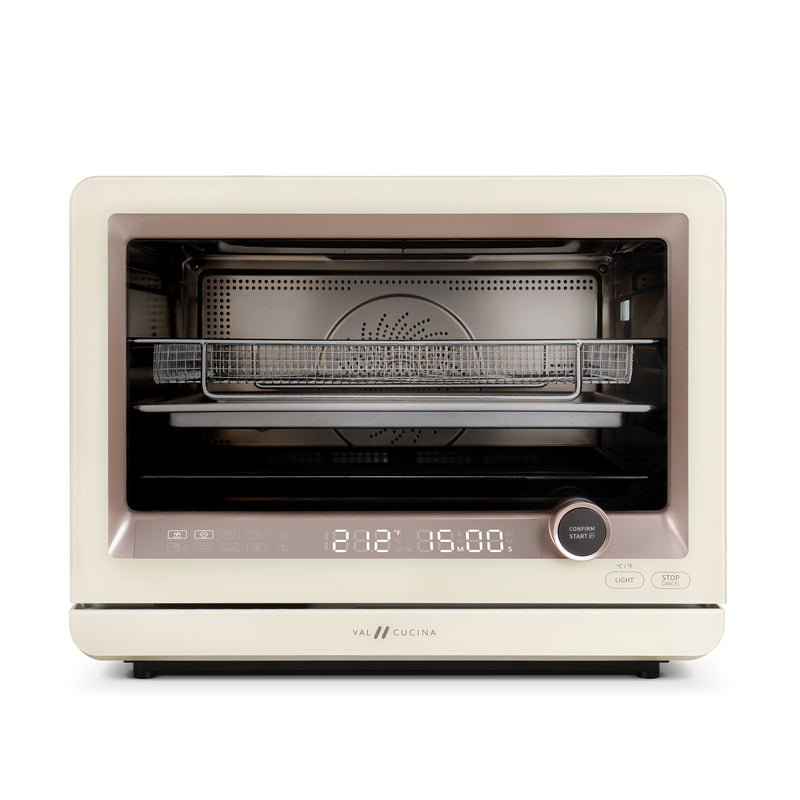 VAL CUCINA Milan Series 7-in-1 Steam Convection Oven – Cream White Finish