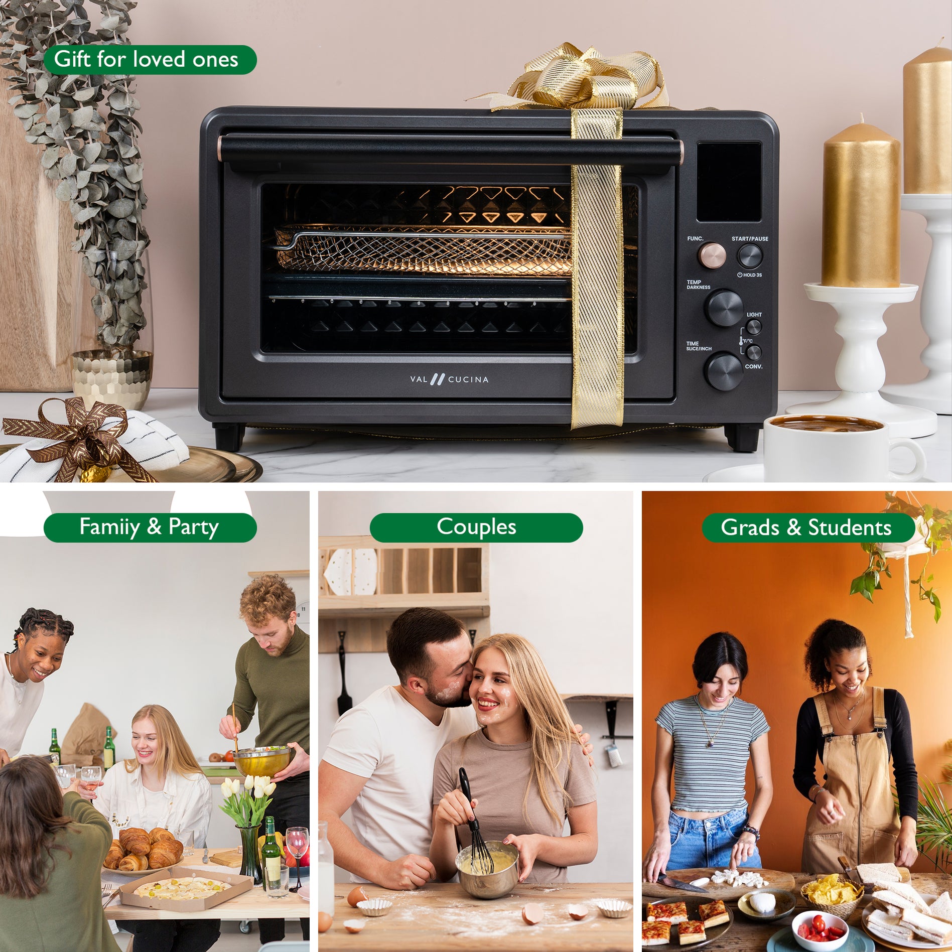 10-IN-1 SMART & CLEAN AIR FRYER TOASTER OVEN — Val Cucina