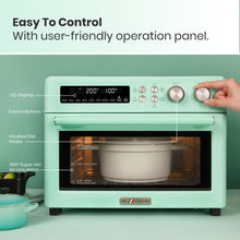 Load image into Gallery viewer, VAL CUCINA 10-in-1 Extra Large Air Fryer Toaster Oven -Mint Green
