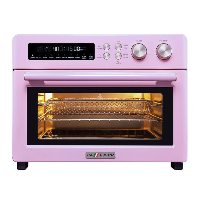 VAL CUCINA 10-IN-1 AIR FRYER TOASTER OVEN - CLASSIC PINK