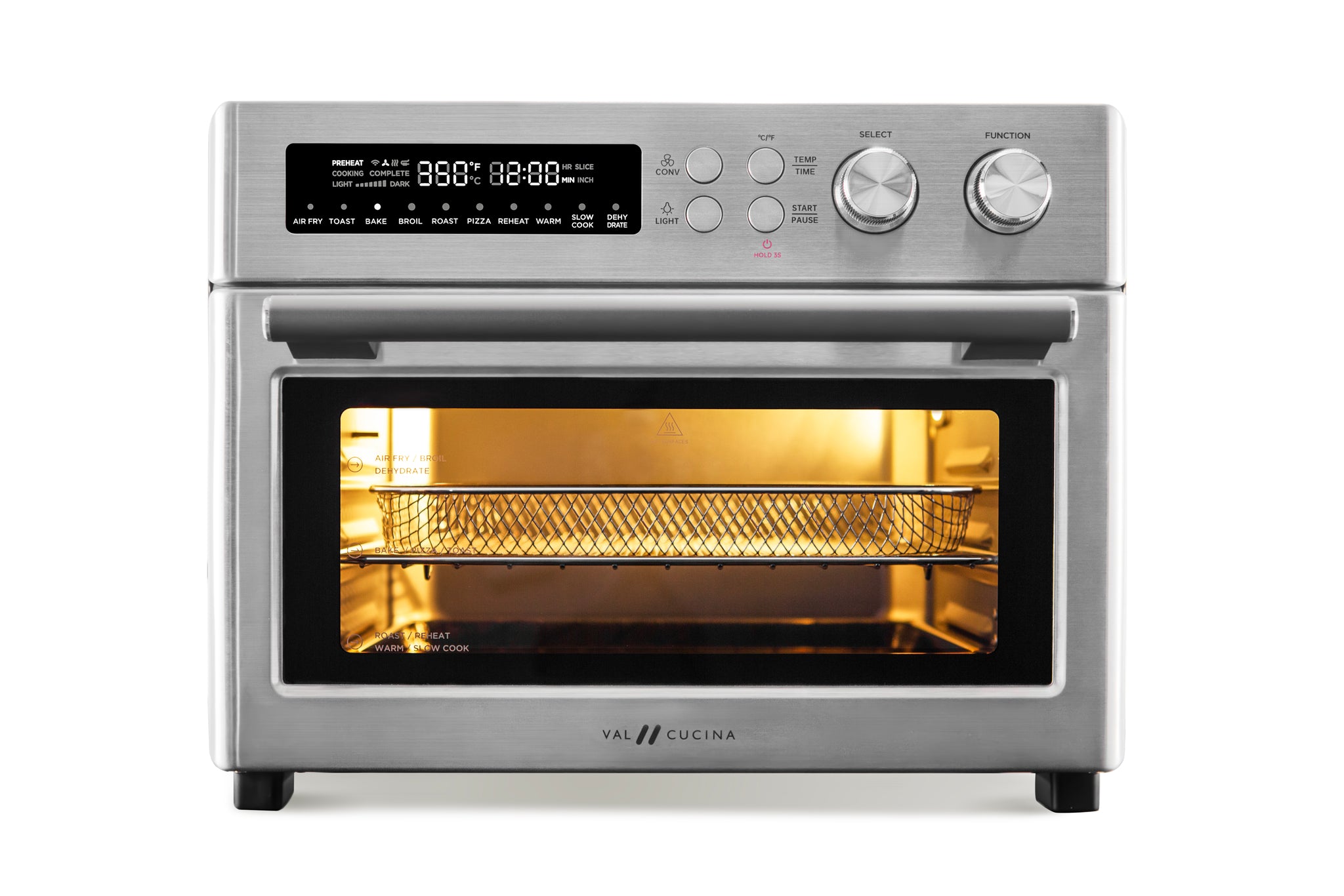 VAL CUCINA 10-in-1 Extra Large Air Fryer Toaster Oven - Cream Color – Val  Cucina