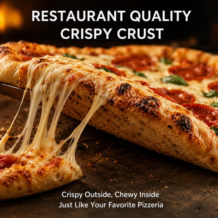 VAL CUCINA Pizza Stone 13×13 Inch, Baking Stone for Oven & Grill – Premium Cordierite Heat-Resistant Pizza Baking Stone for Crispy Crust, Pizza, Bread