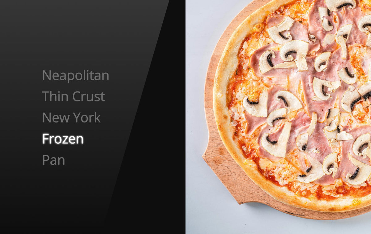 Frozen pizza mode on the Val Cucina Pizza Oven