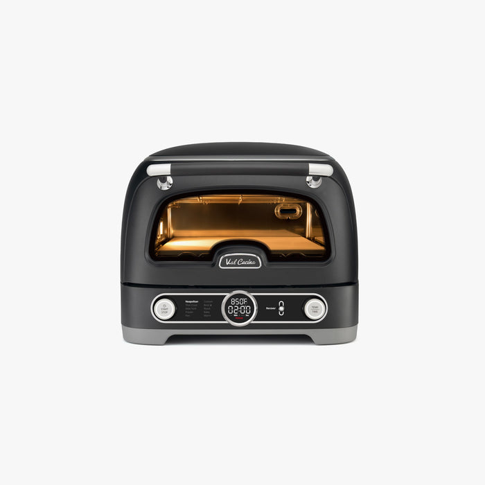 Val Cucina Pizza Oven in black, front view
