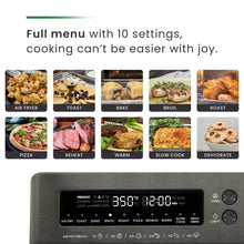 Load image into Gallery viewer, VAL CUCINA 10-in-1 Air Fryer  Toaster Oven -  Black Matte Stainless Steel
