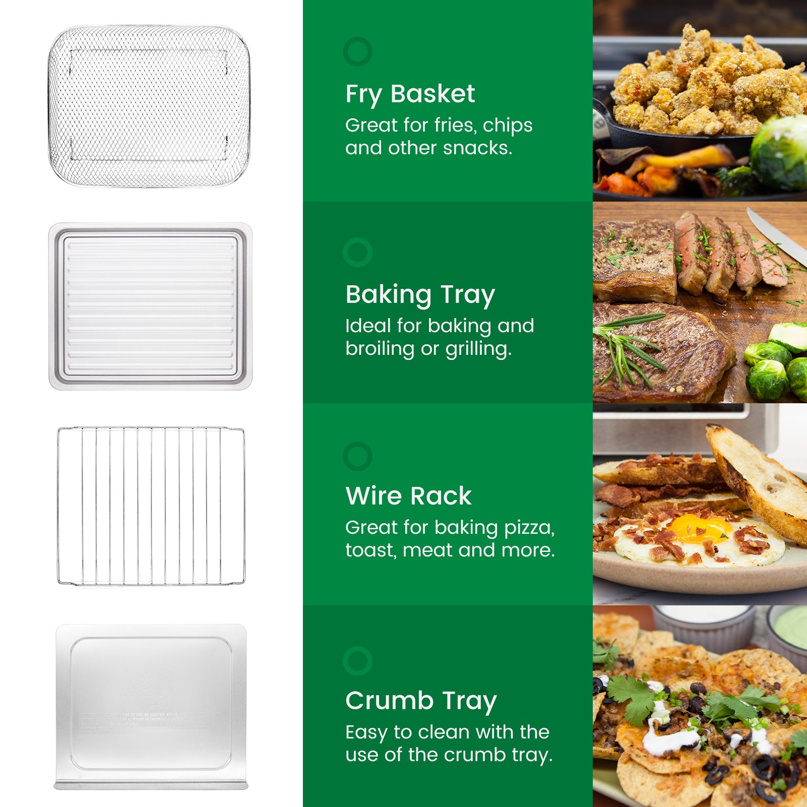 VAL CUCINA Crumb Tray, Compatible with TA-25G Air Fryer Oven – Val